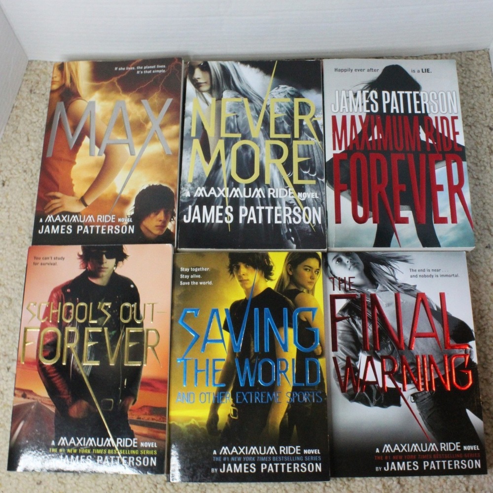 James Patterson Maximum Ride Book Lot 6 Paperback YA Fantasy Sci-Fi Series Mixed